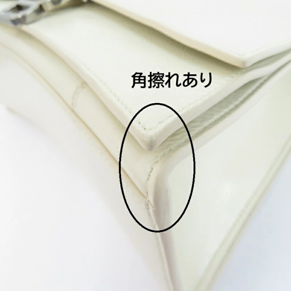 BALENCIAGA CRUSH SLING BAG PAPER CALF Shoulder White - Picture 7 of 15